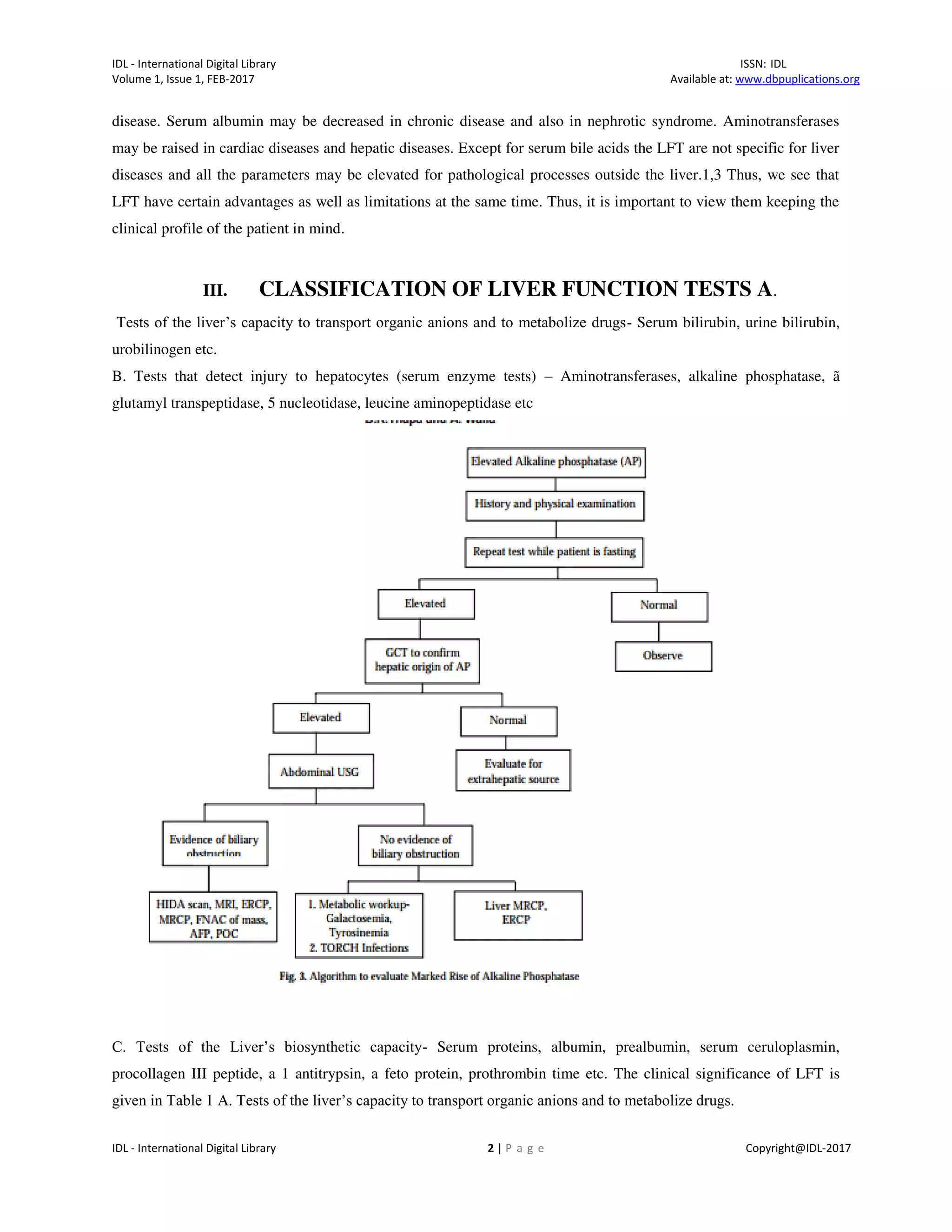 Liver Function Tests and their Interpretation | PDF