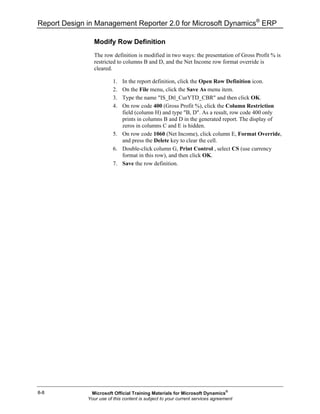 Mr20 enus 08-Report Design in Management Reporter 2.0 for Microsoft ...
