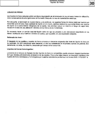 GENERALIDADES
 líquido de freno
                    30
 