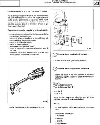 GENERALIDADES
Control - Reglaje del tren delantero
                                       30
 