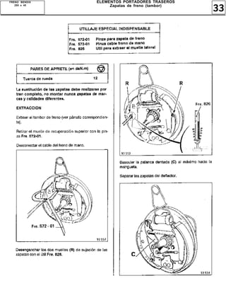 FRENO BENDIX   ELEMENTOS PORTADORES TRASEROS
   255 x 45         Zapatas de freno (tambor)
                                                33
 