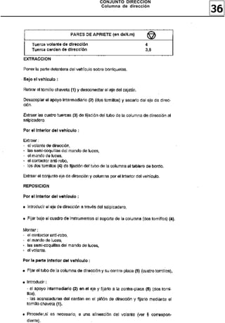CONJUNTO DIRECCION
Columna de dirección
                       36
 