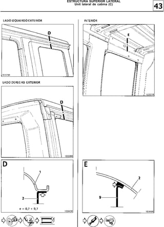ESTRUCTURA SUPERIOR LATERAL
    Unit lateral de cabina (C)
                                 43
 