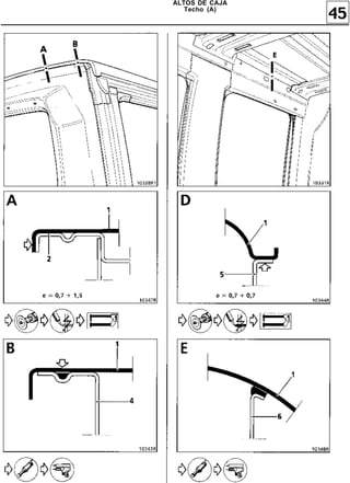ALTOS DE CAJA
   Techo (A)
                45
 
