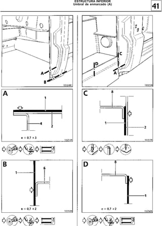 ESTRUCTURA INFERIOR
Umbral de enmarcado (A)
                          41
 