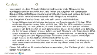 Seite 21meinungsraum.at Studie zu den Bundespräsidentschaftswahlen 2016 – Januar 2016
Stichprobenbeschreibung
 