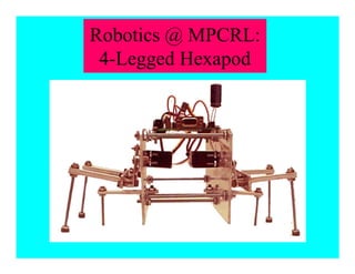 Robotics @ MPCRL:
4-Legged Hexapod
 