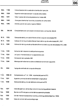 UTILLAJE
Específico
             06
 