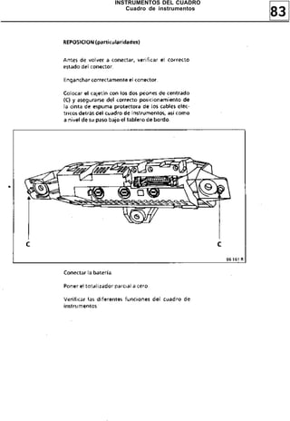 83
INSTRUMENTOS DEL CUADRO
Cuadro de instrumentos
 