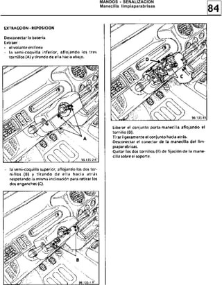 84
MANDOS - SEÑALIZACION
Manecilla limpiaparabrisas
 