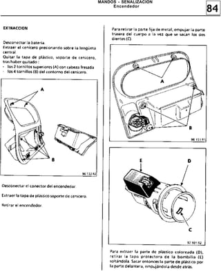 84
MANDOS - SEÑALIZACION
Encendedor
 
