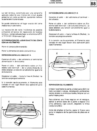88
CABLEADO
Luneta térmica
 