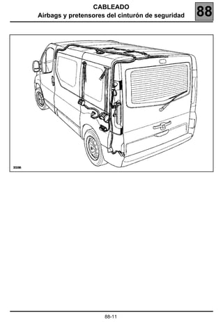 CABLEADO
Airbags y pretensores del cinturón de seguridad   88




                     88-11
 