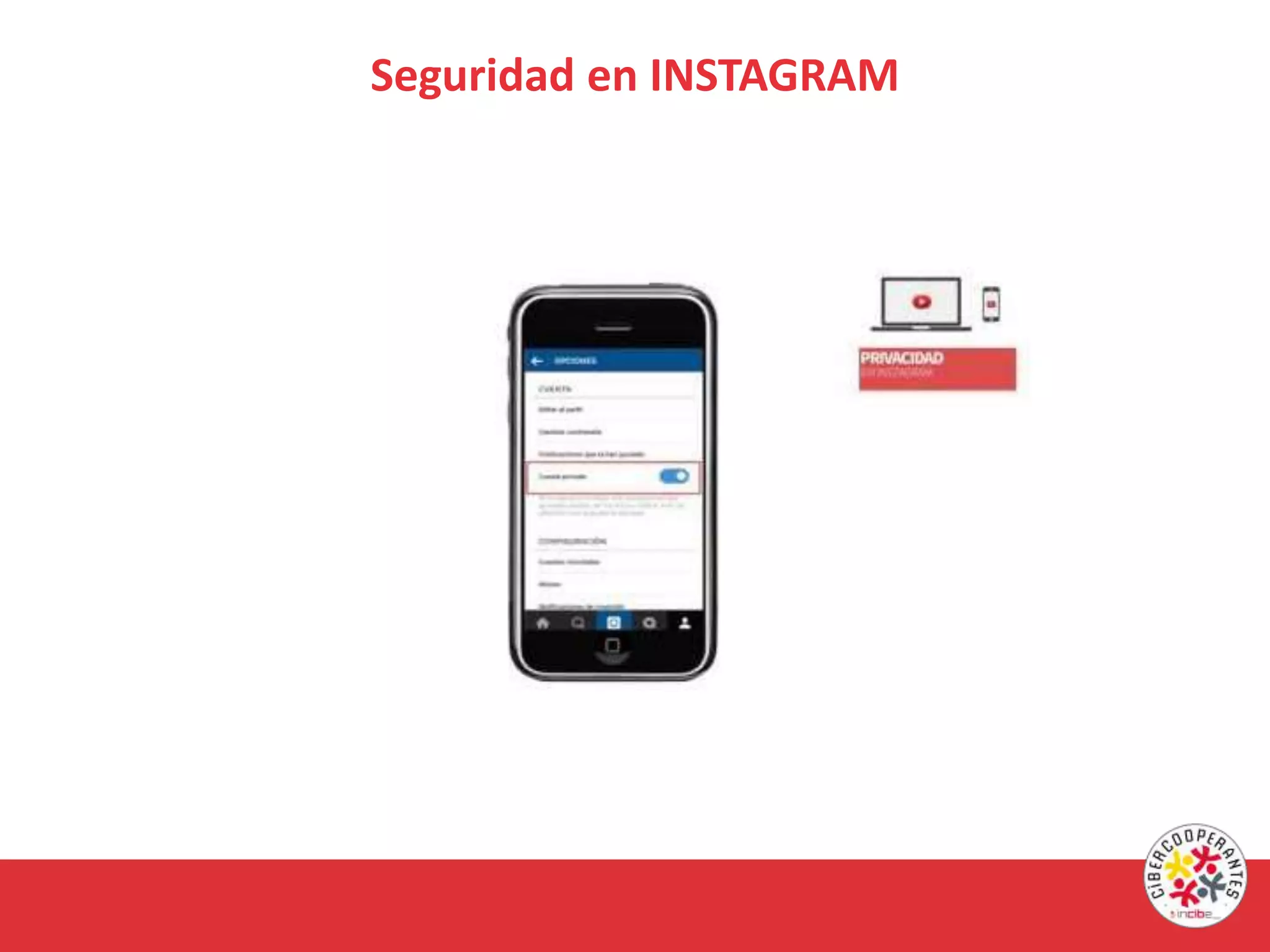 Seguridad en INSTAGRAM
 