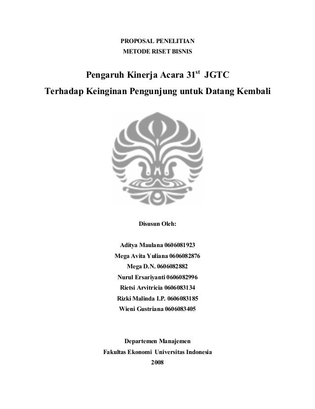 Makalah Metode Riset Bisnis