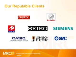 Our Reputable Clients Manpower Resource Computing Limited 