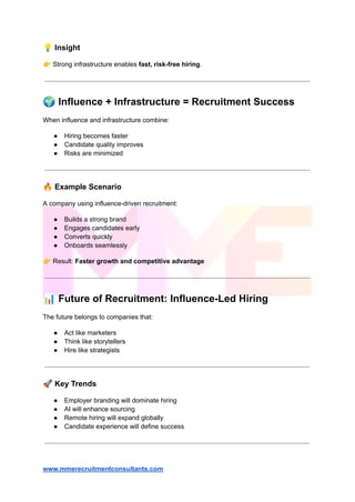 MRC- Influence Is the New Competitive Advantage in Recruitment | PDF