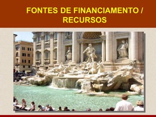 FONTES DE FINANCIAMENTO /
       RECURSOS
 