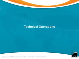 Technical Operations
 