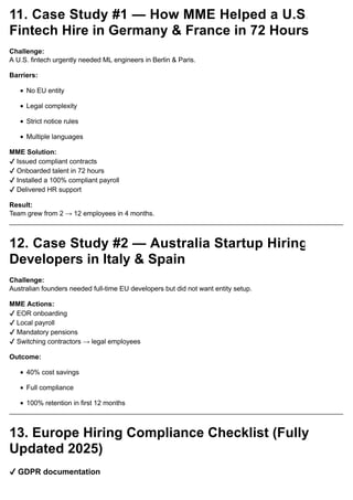 MME Enterprises: Europe Hiring, Payroll & Compliance Guide 2025 (EOR ...