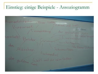 Einstieg: einige Beispiele - Assoziogramm
 