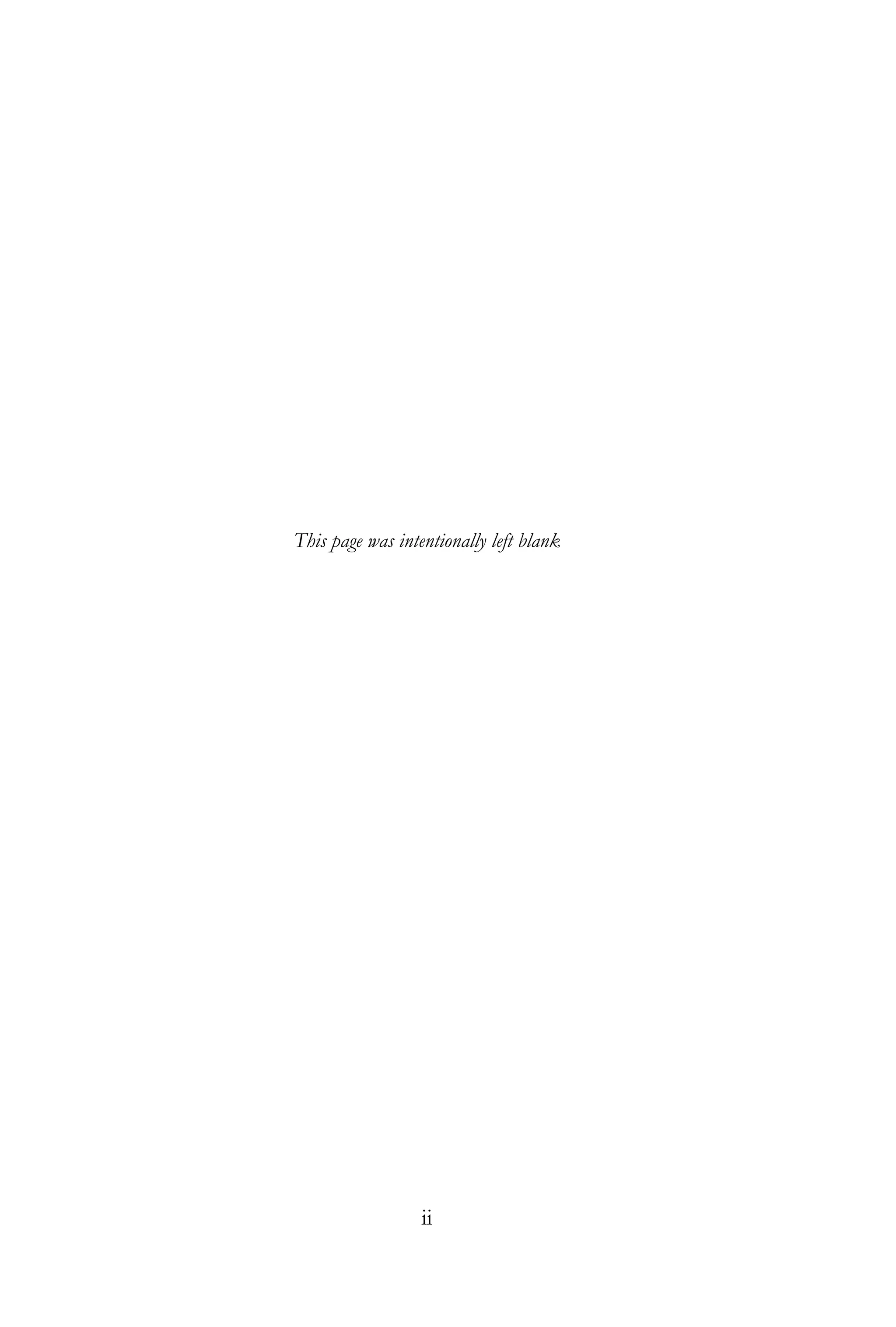 ii
This page was intentionally left blank
 