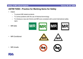 Safety of MRI Critical Medical Devices | PDF