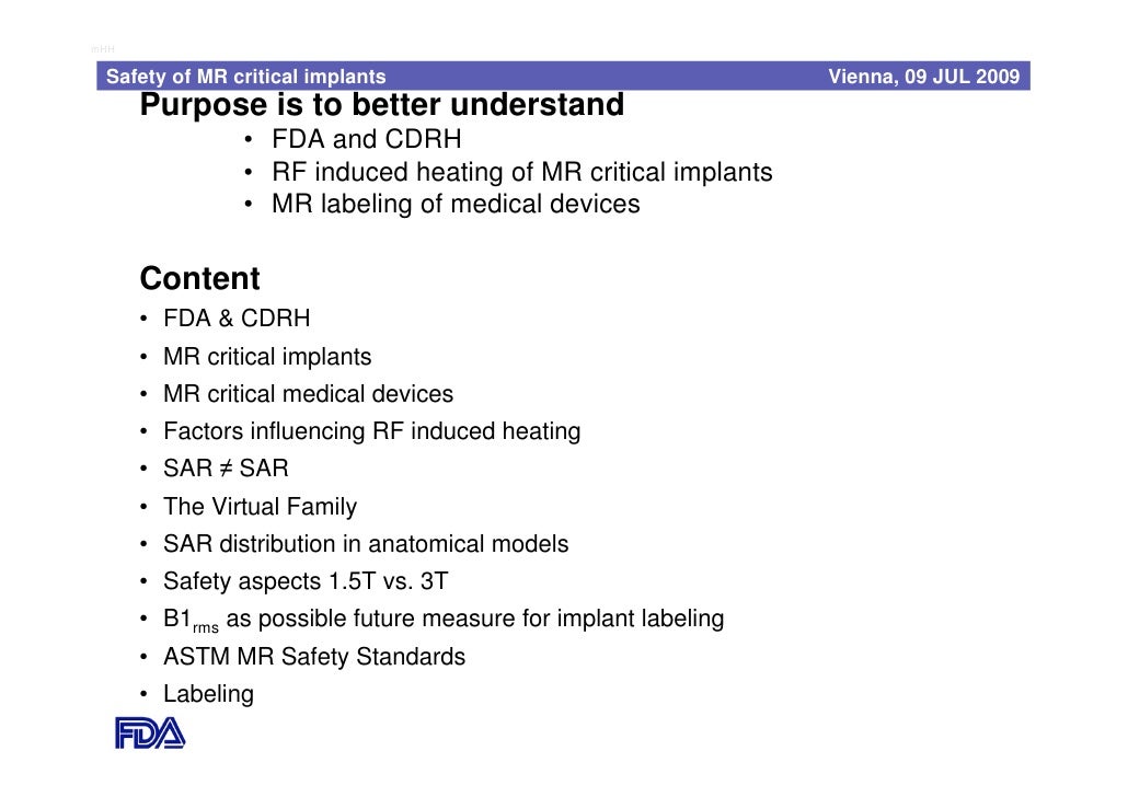 Safety of MRI Critical Medical Devices