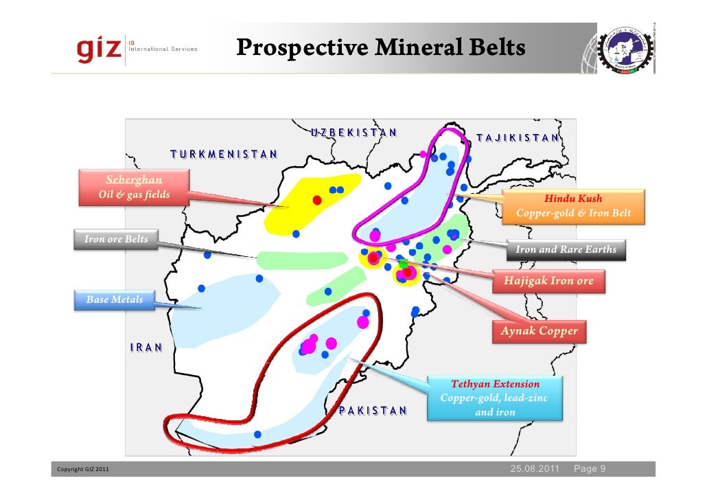 Natural Resources Of Afghanistan Map Natural Resources Of Afghanistan Map