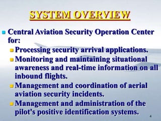 Aviation Security Operation Center Securing Asia 2013 | PPTX