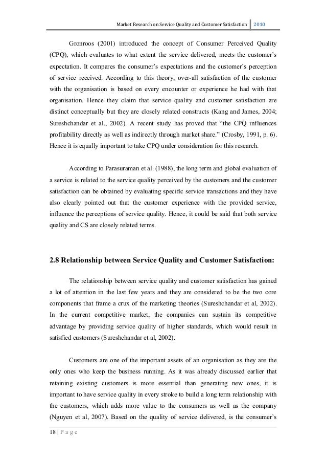 Service encounters thesis