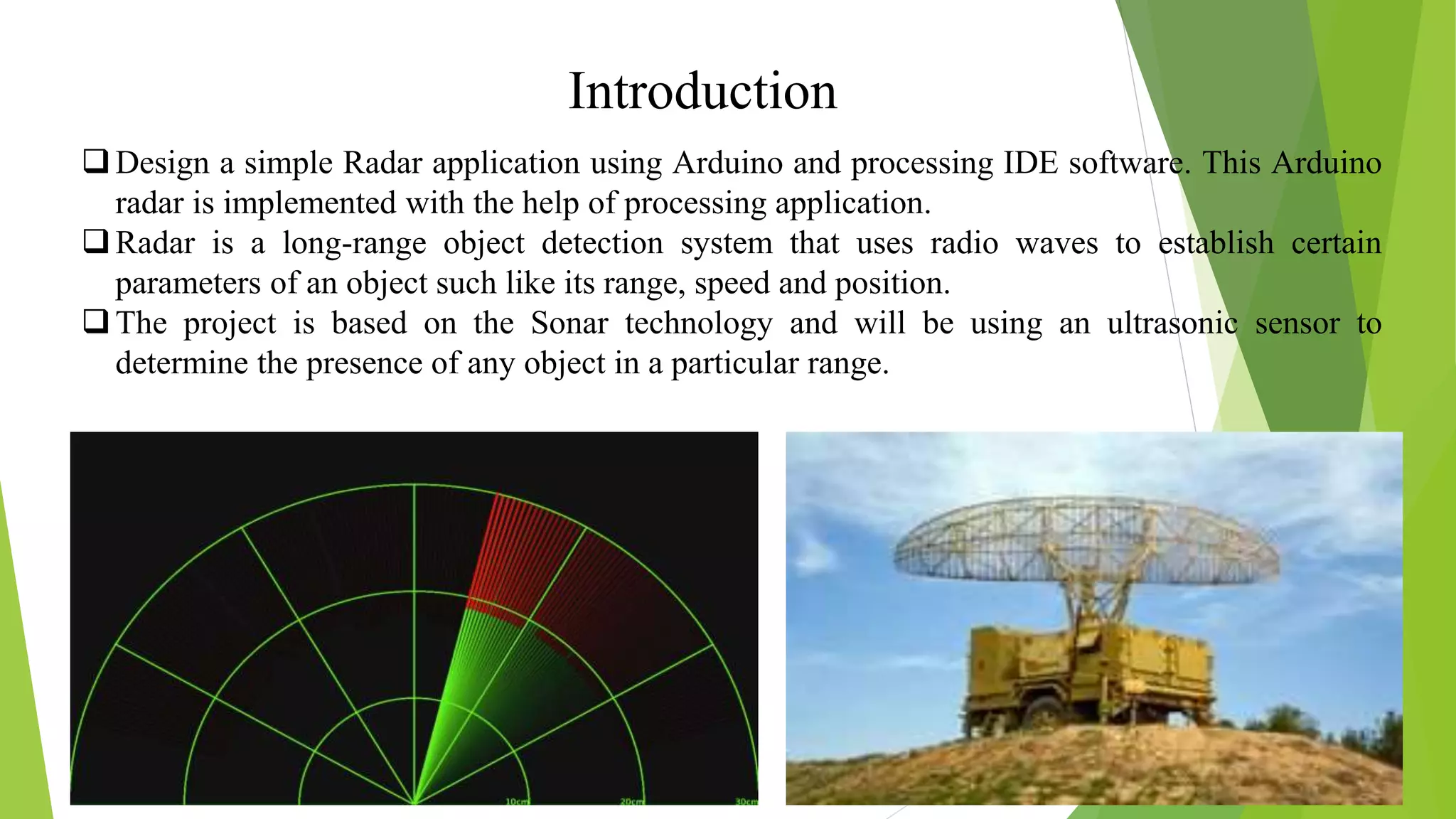 Radar Using Arduino | PPT