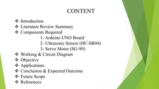 Radar Using Arduino | PPTX | Operating Systems | Computer Software and ...