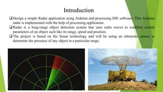 Radar Using Arduino | PPTX | Operating Systems | Computer Software and ...
