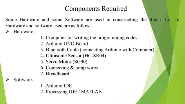 Radar Using Arduino | PPTX | Operating Systems | Computer Software and ...