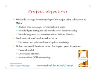 Using date in collaboration: Experiences from the Maine Shared Collections Strategy