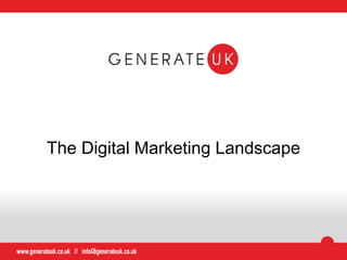 The Digital Marketing Landscape
 