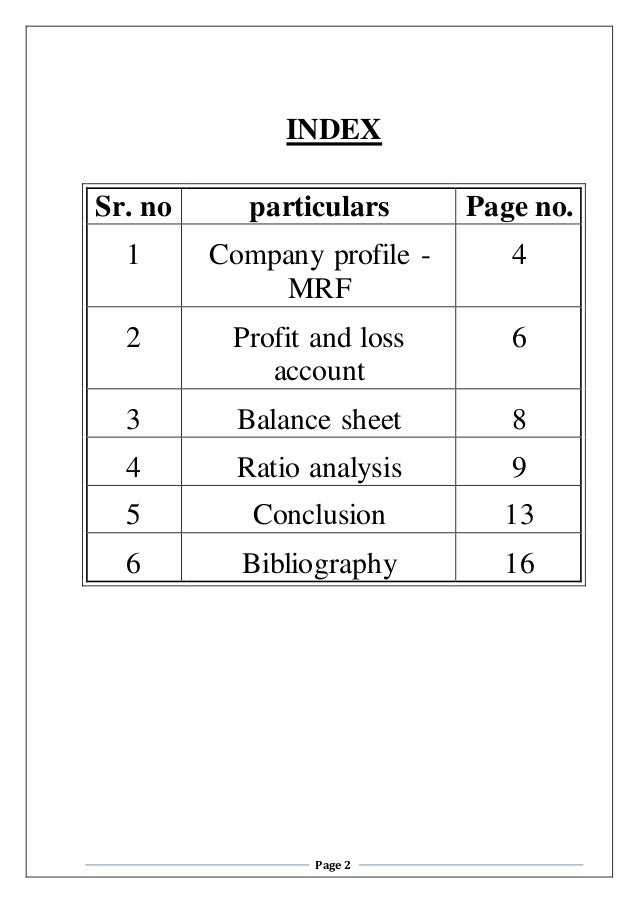 balance sheet ratio analysis