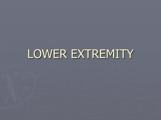 LOWER EXTREMITY
 