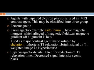 Mri contrast media | PDF