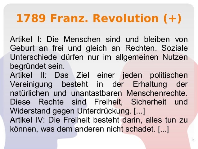 Erklärung Der Menschenrechte Französische Revolution Menschenrechte - die Idee