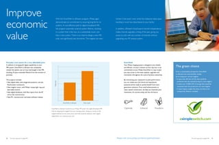 Improve
economic
                                                                      With the SmartPath to dStream program, Philips again                     remain in the exam room while the makeover takes place
                                                                      demonstrates its commitment to ensuring long life for its                resulting in much less disturbance to your facility.
                                                                      systems. A cost-effective path to digital broadband MR,
                                                                      the program essentially extends system lifetime, resulting               In addition, dStream’s EasyExpand channel independence



value
                                                                      in a system that is like new, at a substantially lower cost              makes channel upgrades a thing of the past, giving you
                                                                      than a new system. There is no need to design a new MR                   access to coils with any number of channels without
                                                                      suite, and significantly less downtime. The magnet can even              upgrading your RF receive system.




Virtually a new system for a very affordable price                                                                                                        SmartPath

                                                                                                                                                                                                                      The green choice
In addition to bringing full digital capabilities to your                                                                                                 Your Philips imaging system is designed to be reliable
MR system, SmartPath to dStream also completely                                                                                                           and efficient, so that it remains so from day one, is our
renews the system, just as if you had bought a new MR,                                                                                                    commitment to you. Philips SmartPath is a way to give
                                                                                                                                                                                                                      From a sustainability perspective, SmartPath
including 10 years extended lifetime from the moment of                                                                                                   you easy access to the latest updates, upgrades and
                                                                                                                                                                                                                      to dStream has many benefits, simply
purchase.                                                                                                                                                 innovations throughout the cycle of product ownership.
                                                                                                                                                                                                                      by re-using your current magnet:
                                                                                                                                                                                                                      •	It saves over 40 tons of CO2 that would be
The program includes:                                                                                                                                     By maintaining your equipment at peak performance,
                                                                                                                                                                                                                        produced with the manufacturing of a new magnet.
                                                                 Total cost




•	New digital table, with integrated posterior coil and                                                                                                   you can realize your full clinical and operational
                                                                                                                                                                                                                      •	It saves over 13.000 kWh of energy that would be
  FlexConnect connectors.                                                                                                                                 potential and be ready to quickly benefit from next-
                                                                                                                                                                                                                        consumed with the production of a new magnet.
•	New magnet covers, with Philips’ unique light ring and                                                                                                  generation solutions. From small enhancements to
                                                                                                                                                                                                                      •	It saves magnet weight that does not have to be
  dual-sided control.                                                                                                                                     major system conversions, we help you maximize your
                                                                                                                                                                                                                        transported, lifted or installed.
•	New digital backbone, with fiber-optics from the RF                                                                                                     investment, for success today and into the future.
  coil to the reconstructor.
•	New PC, reconstructor and latest software release.


                                                                               SmartPath to dStream            New install


                                                            SmartPath to dStream transforms your Philips MR system into digital Broadband MR
                                                            without replacing the magnet from your existing system. Saving you money on the
                                                            magnet itself and on the construction work that would be necessary with magnet
                                                            replacement, incl. reconstruction cost.




10   The smart approach to digital MR                                                                                                           Please visit www.philips.com/smartpathtodstream                                            The smart approach to digital MR   11
 