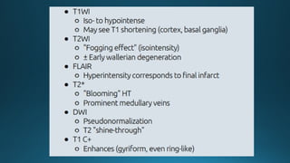 MRI IN  STROKE RADIOLOGY PRESENTATION...