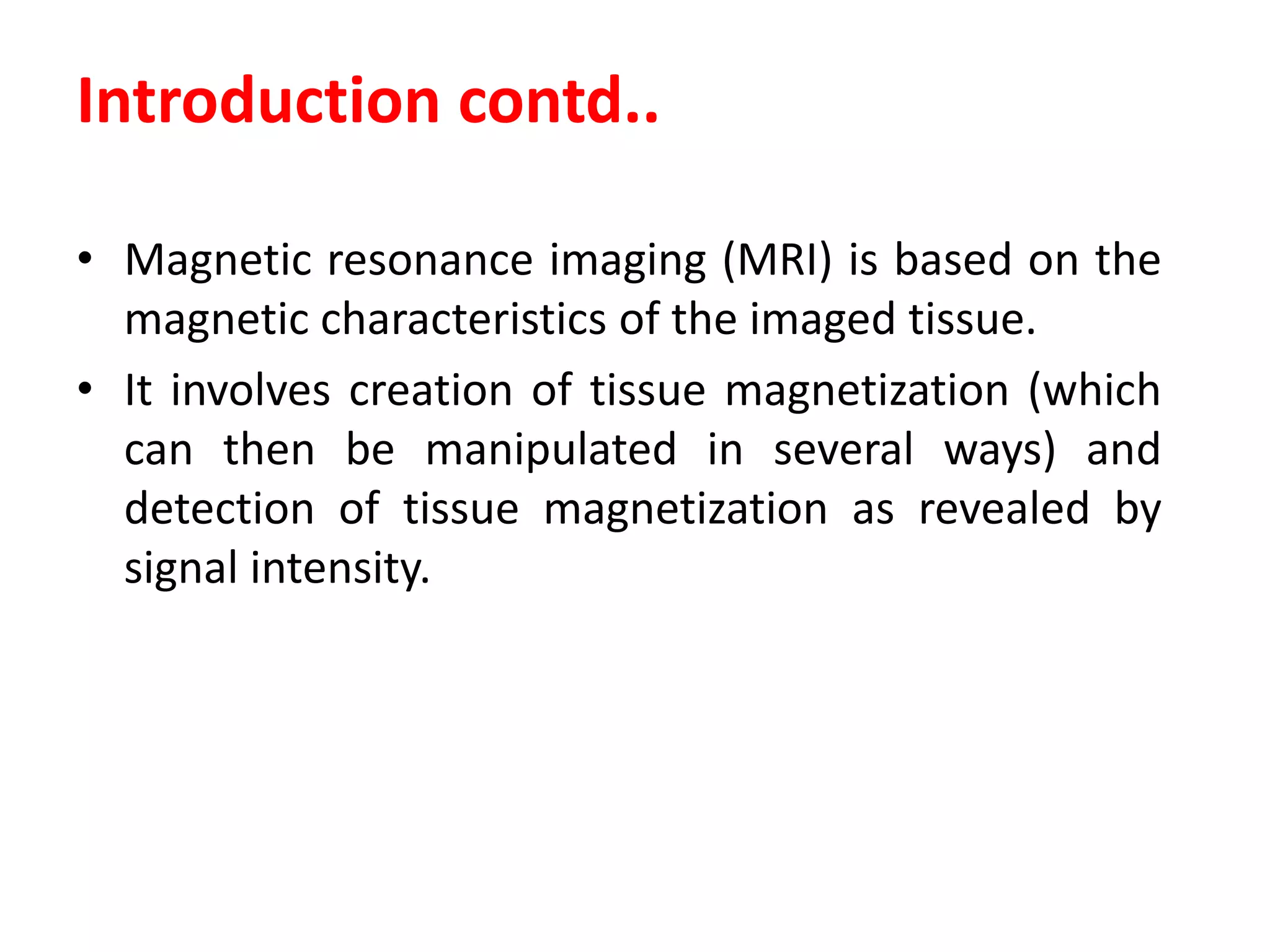 MRI of Brain: Basics | PPTX