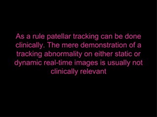 MRI of patellar disorders | PPT