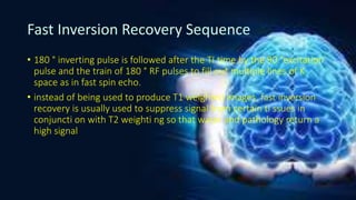 Fse Inversion Recovery MRI Physics RV | PPTX