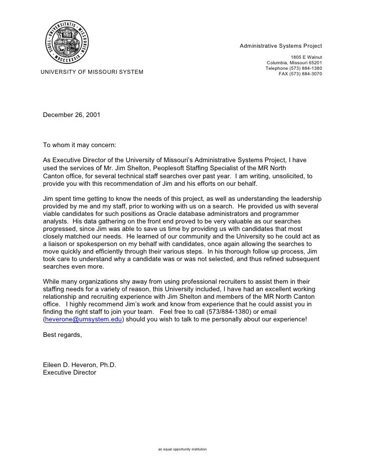 mri reference letter unsolicited recommendation letter