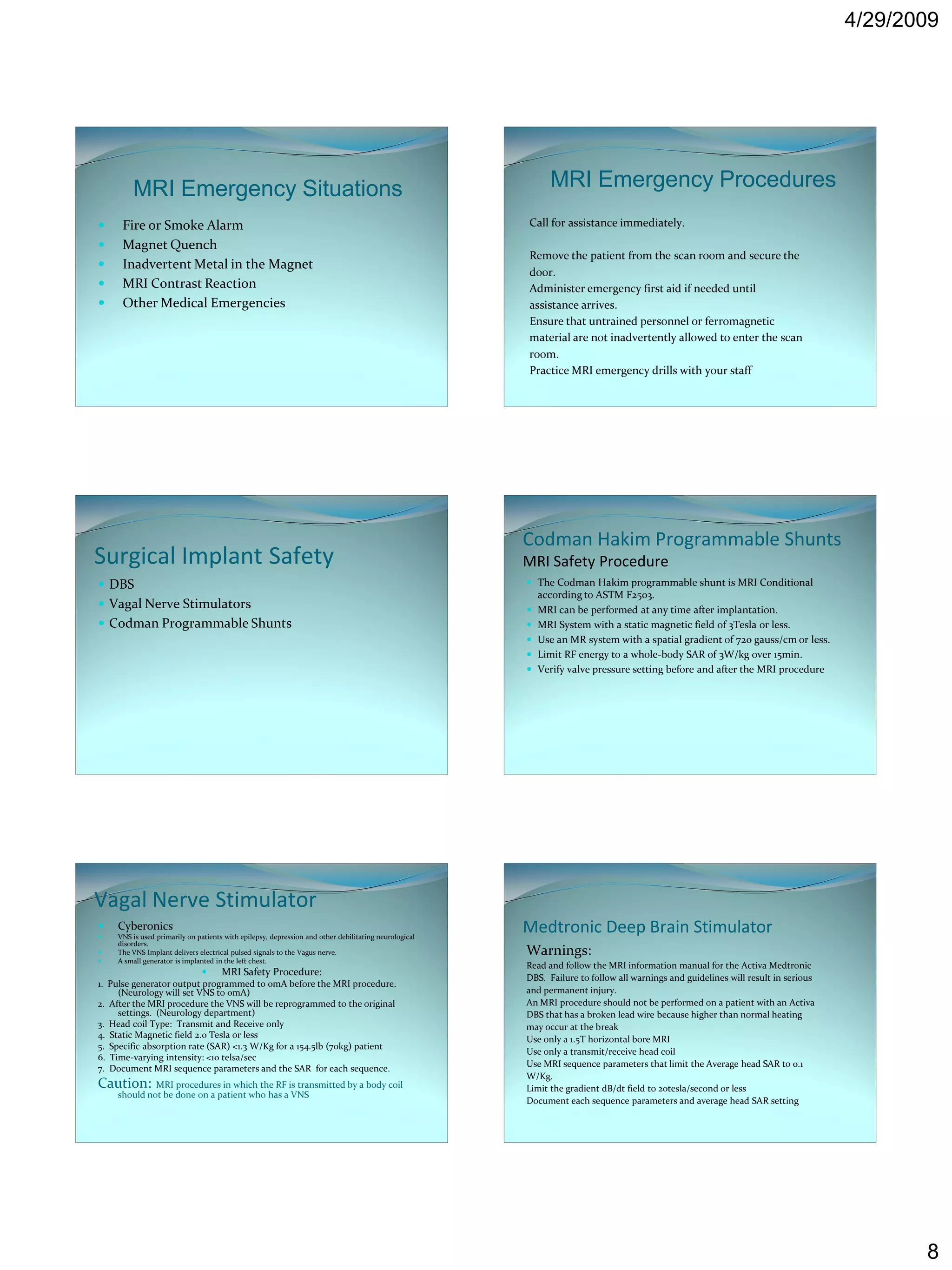 Mri Safety Guidelines.pdf Mri safety practice and principles | PDF