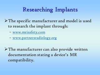 MRI Safety 