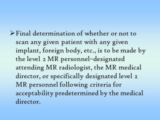 MRI Safety 